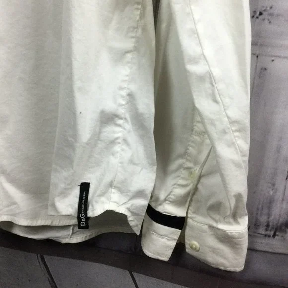 D&G White Button Down Shirt 38/52